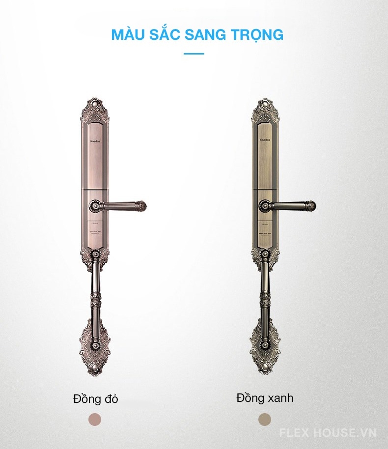 Khóa cửa điện tử cổ điển điều khiển từ xa Kaadas 6001 5