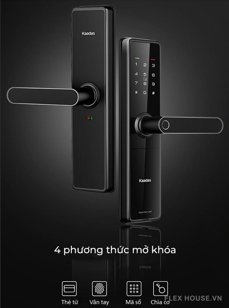 Khóa cửa điện tử tay gạt sử dụng thẻ từ vân tay Kaadas L8 1 Khóa cửa điện tử tay gạt sử dụng thẻ từ vân tay Kaadas L8 4