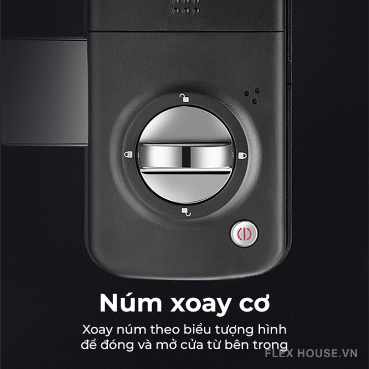 Khoá cửa kính vân tay kết nối Bluetooth Kaadas R6 19
