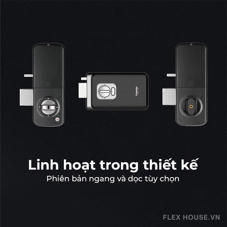 Khoá cửa kính vân tay kết nối Bluetooth Kaadas R6 16