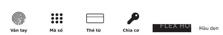 Khóa cửa tay gạt sử dụng vân tay Kaadas M5 68