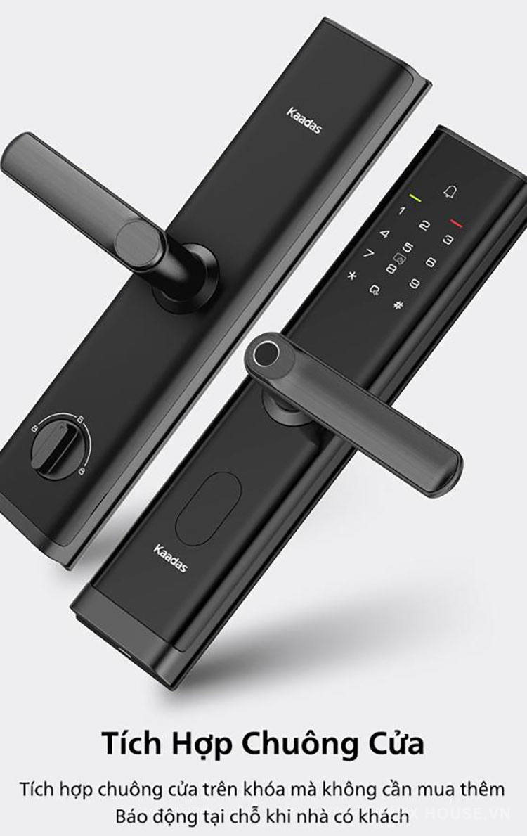 Khóa cửa thông minh Wifi kết nối app Kaadas M7-W 7 Khóa cửa thông minh Wifi kết nối app Kaadas M7-W 10