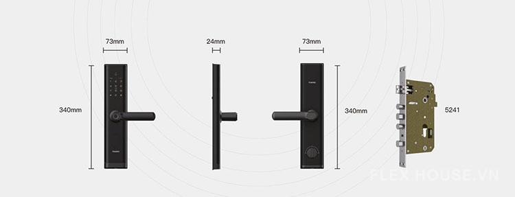Khóa cửa thông minh Wifi kết nối app Kaadas M7-W 4 Khóa cửa thông minh Wifi kết nối app Kaadas M7-W 7
