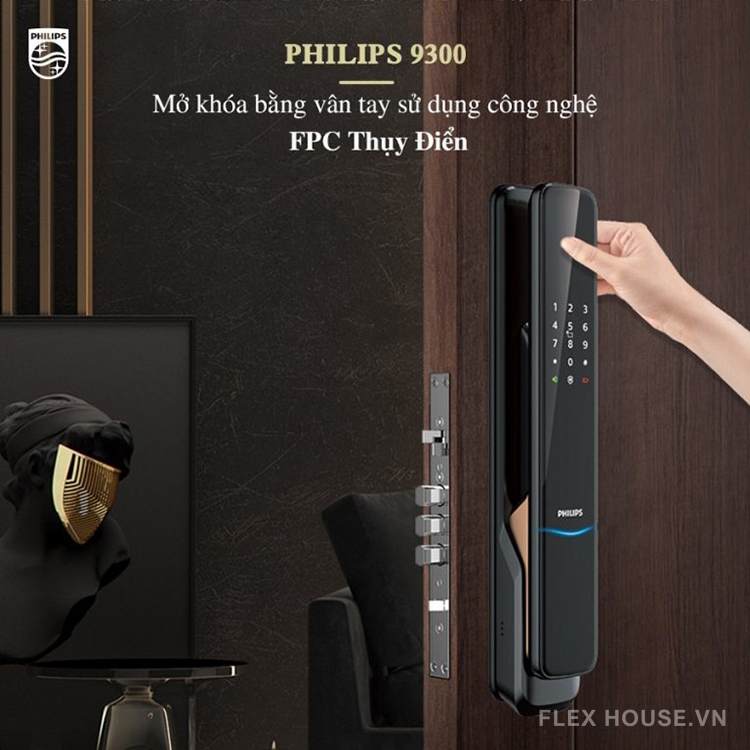 Khóa cửa thông minh kết nối APP Gateway Philips 9300 216