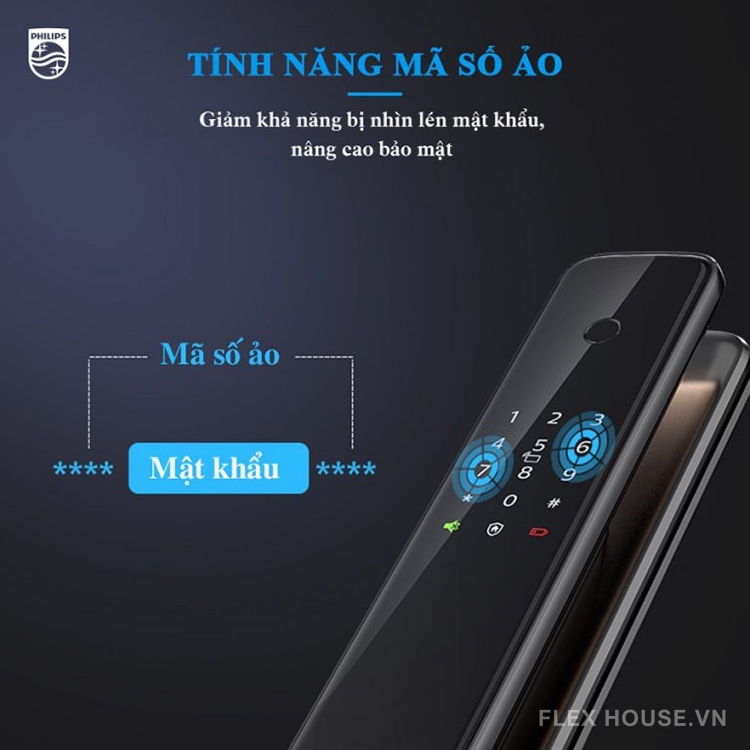Khóa cửa thông minh kết nối APP Gateway Philips 9300 218