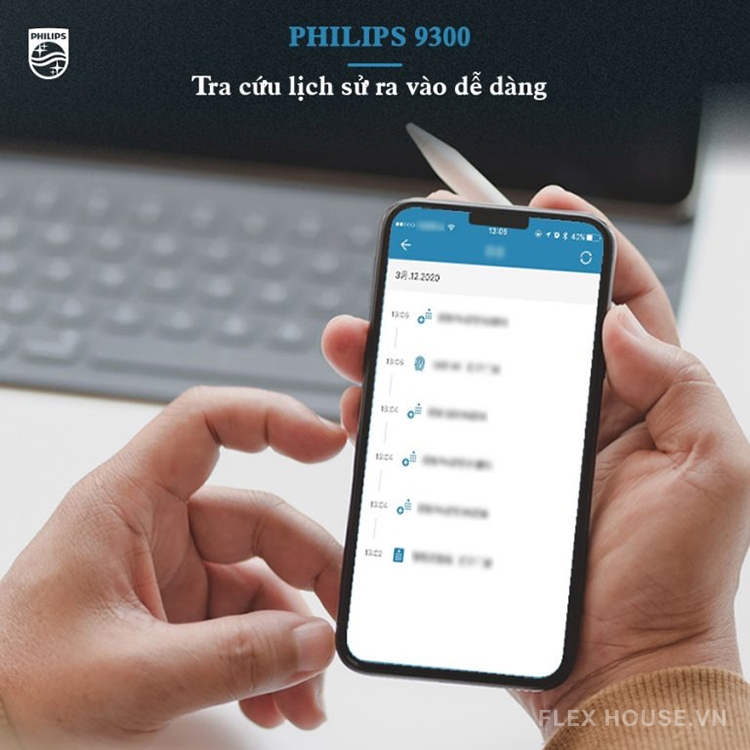 Khóa cửa thông minh kết nối APP Gateway Philips 9300 219