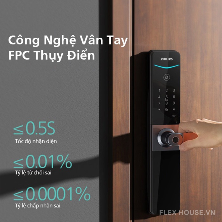 Khóa cửa thông minh kết nối APP Gateway Philips DDL610-5HBS 10
