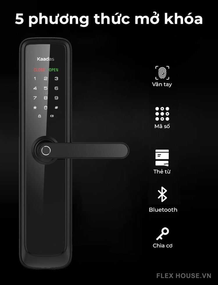 Khóa cửa thông minh kết nối Bluetooth Kaadas L7 8