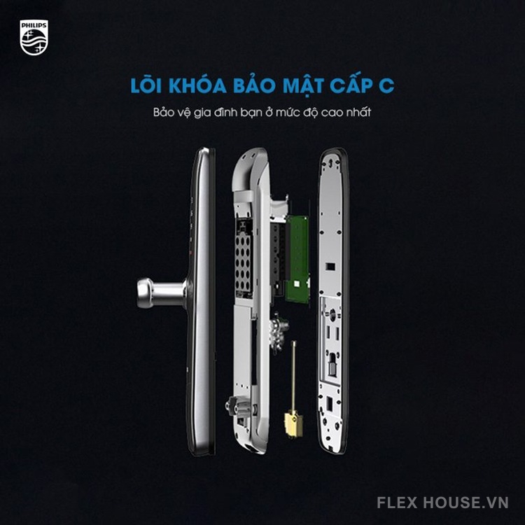 Khóa cửa thông minh kết nối Bluetooth Philips 7300 12