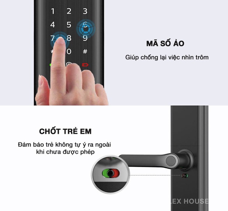 Khóa cửa thông minh kết nối Bluetooth Philips 7300 10