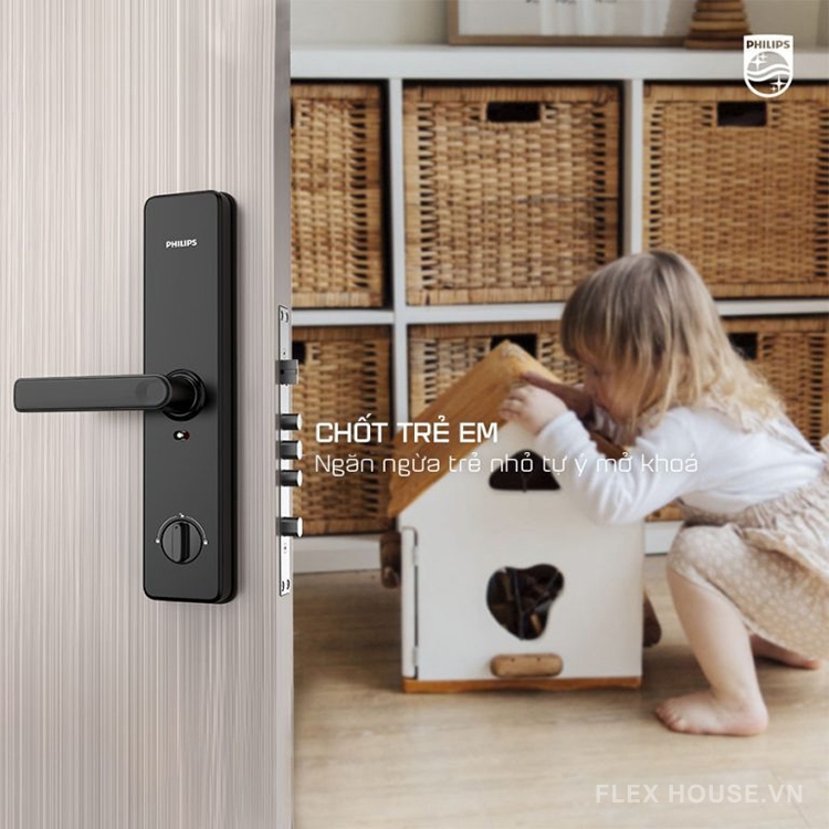 Khóa cửa thông minh kết nối Wifi Philips DDL603E 14