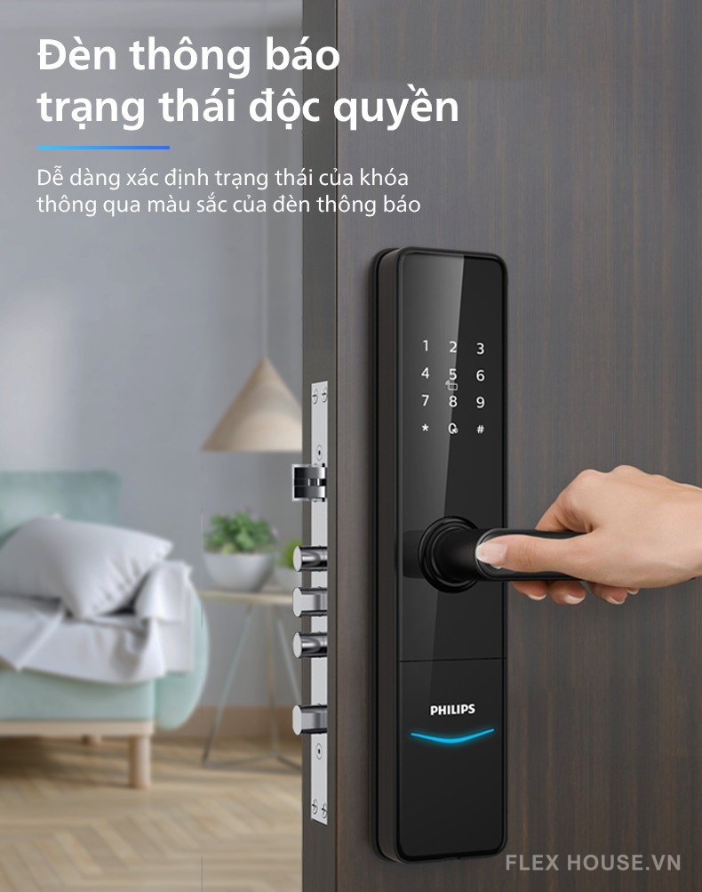 Khóa cửa thông minh kết nối Wifi Philips DDL603E 17