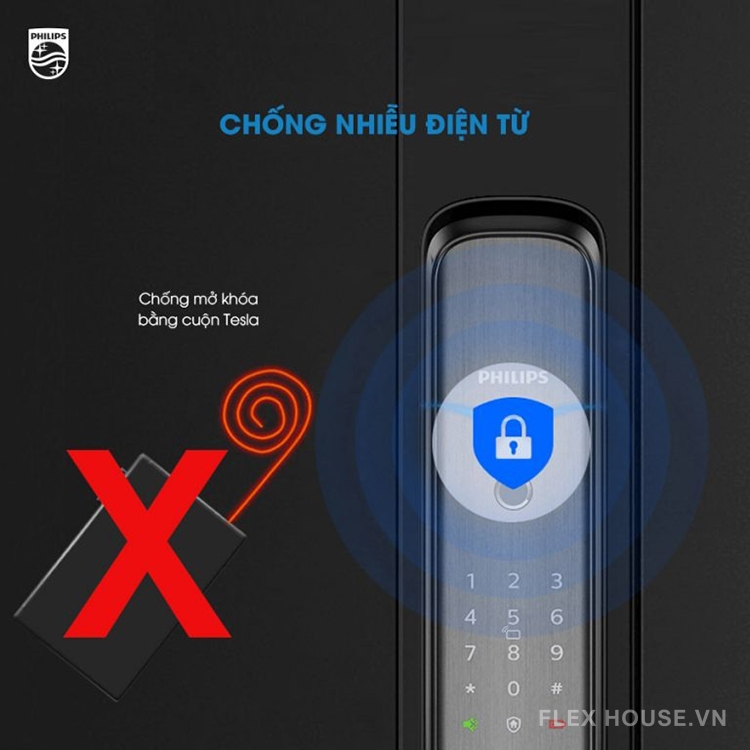 Khóa cửa thông minh kết nối Wifi Philips DDL702E 11
