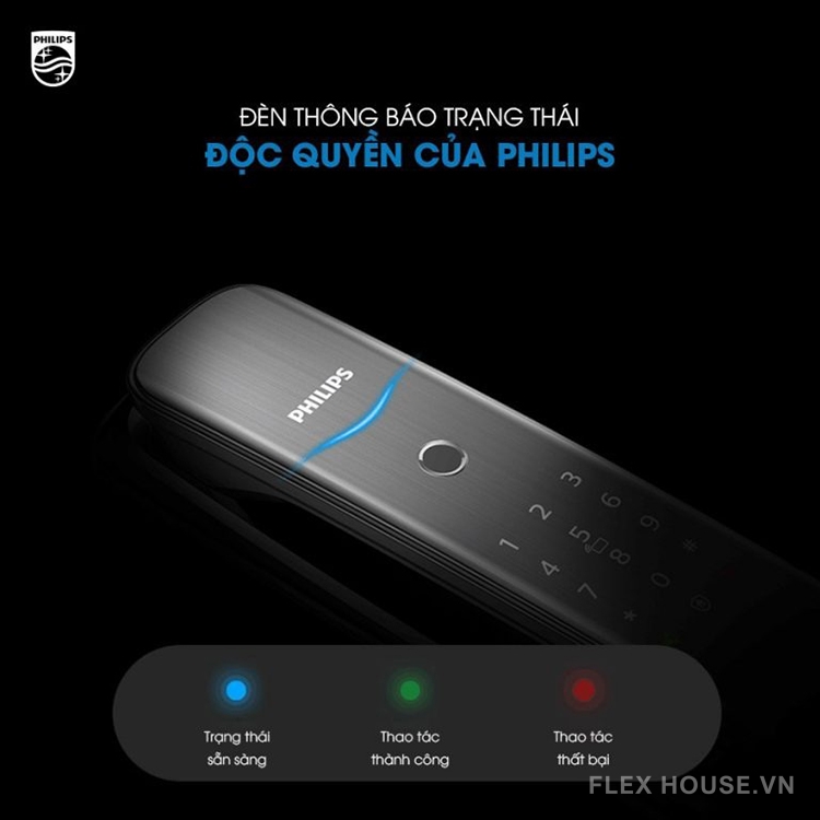 Khóa cửa thông minh kết nối Wifi Philips DDL702E 9