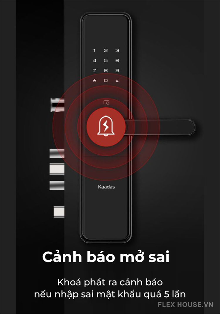 Khóa cửa thông minh tay gạt kết nối Bluetooth Kaadas S500-C 11
