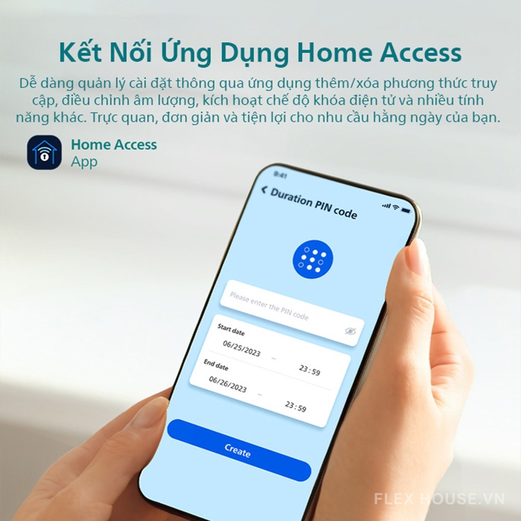 Khóa cửa vân tay kết nối Bluetooth Philips DDL615-5HBS 8