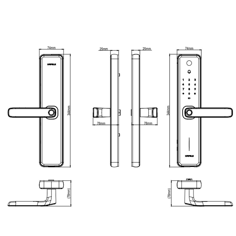 Khóa điện tử dùng APP Zenith-ML2501W Hafele 499.21.225 8 Khóa điện tử dùng APP Zenith-ML2501W Hafele 499.21.225 12
