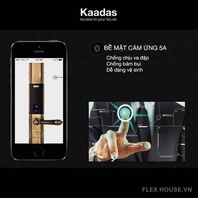 Khóa điện tử tay gạt phong cách cổ điển Kaadas 6002 20