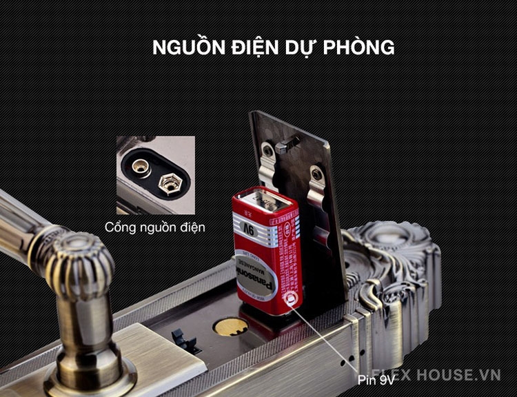 Khóa điện tử tay gạt phong cách cổ điển Kaadas 6002 22