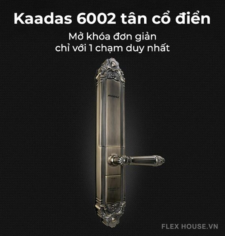 Khóa điện tử tay gạt phong cách cổ điển Kaadas 6002 7
