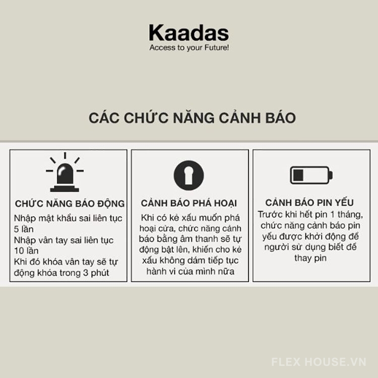 Khóa điện tử tay gạt phong cách cổ điển Kaadas 6002 13