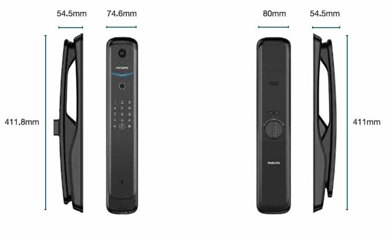 Khóa thông minh chuông hình kết nối Wifi Philips DDL702-1HWS 5