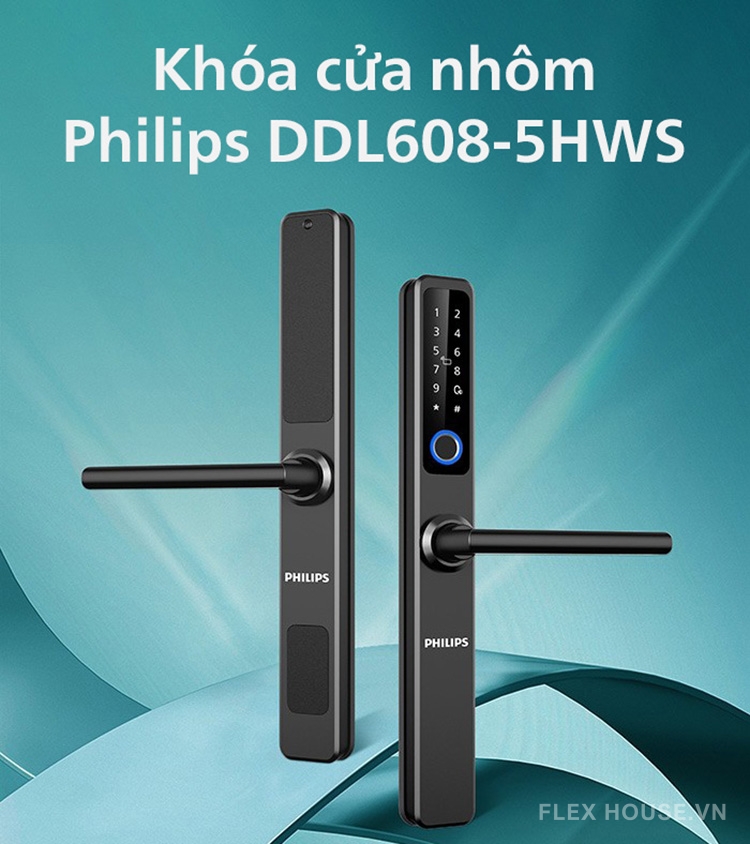 Khóa thông minh kết nối Wifi Philips DDL608-5HWS 6