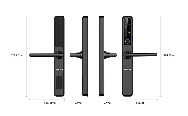 Khóa thông minh kết nối Wifi Philips DDL608-5HWS 12