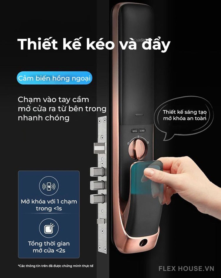 Khóa thông minh nhận diện khuôn mặt Kaadas K20-F 15