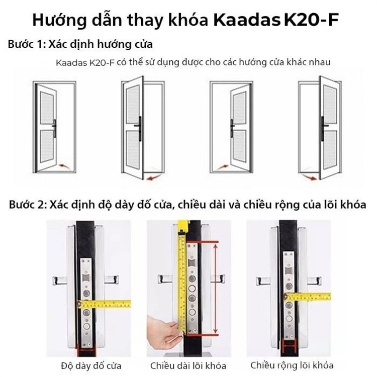 Khóa thông minh nhận diện khuôn mặt Kaadas K20-F 21