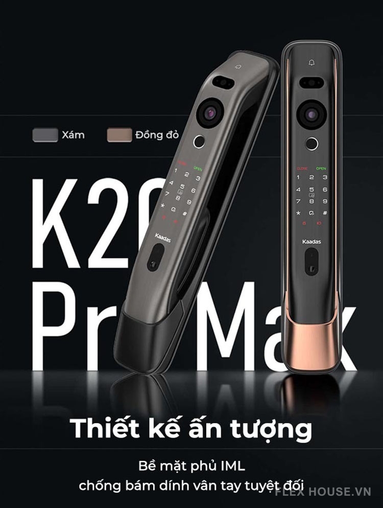 Khóa thông minh nhận diện khuôn mặt Kaadas K20 PRO MAX 6