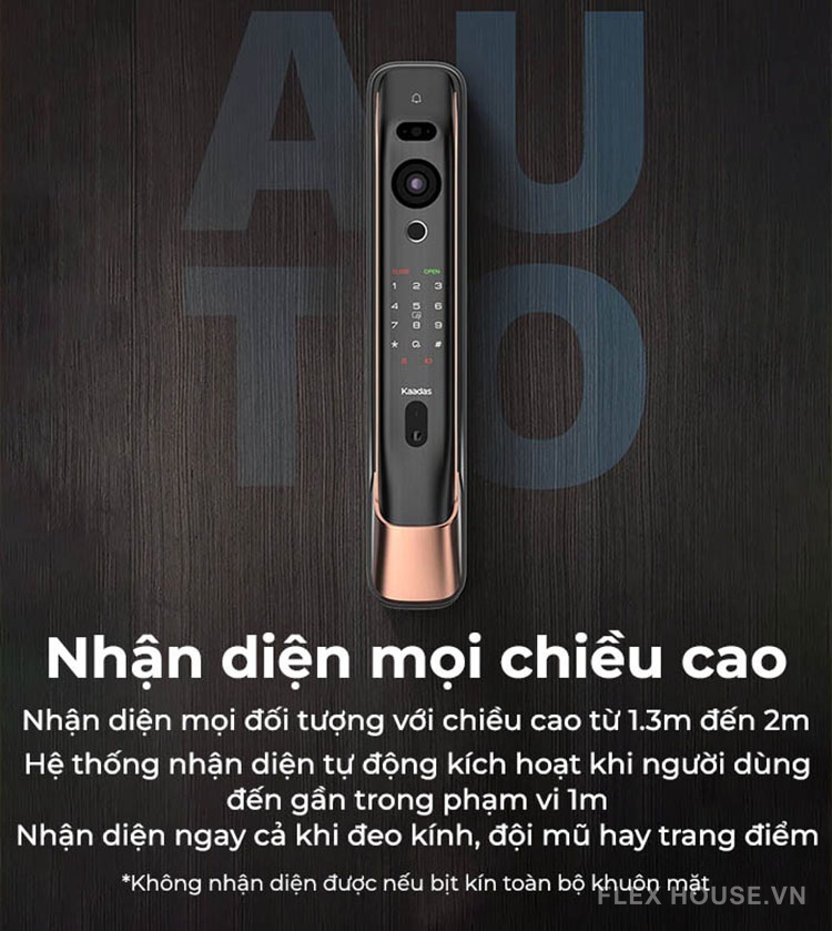 Khóa thông minh nhận diện khuôn mặt Kaadas K20 PRO MAX 19
