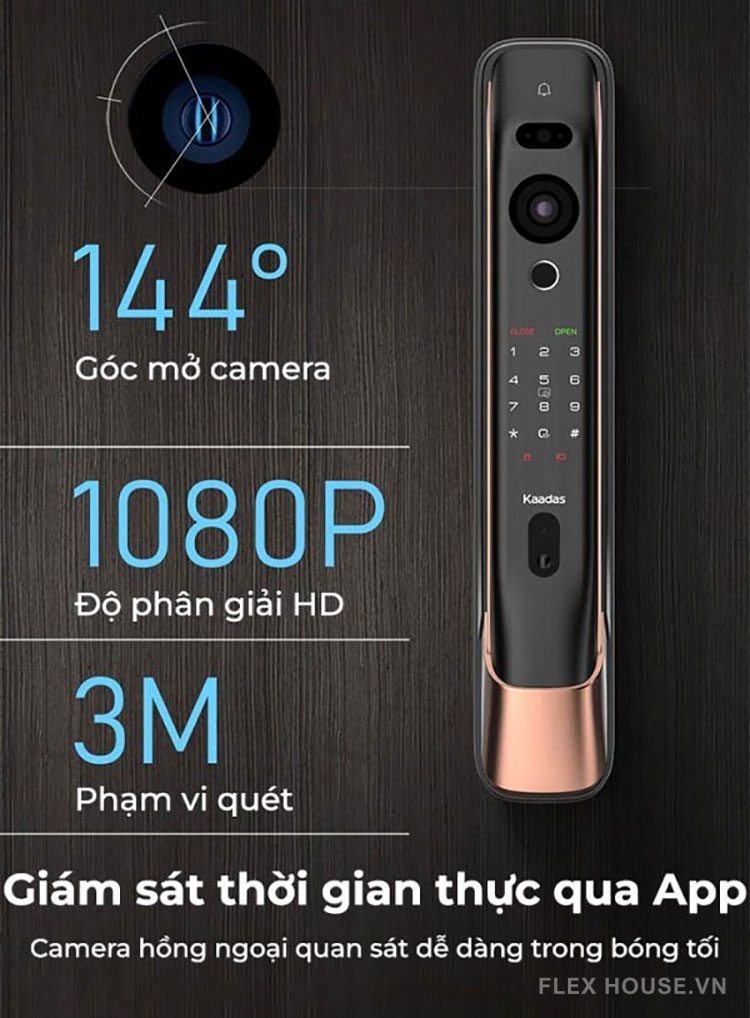 Khóa thông minh nhận diện khuôn mặt Kaadas K20 PRO MAX 8