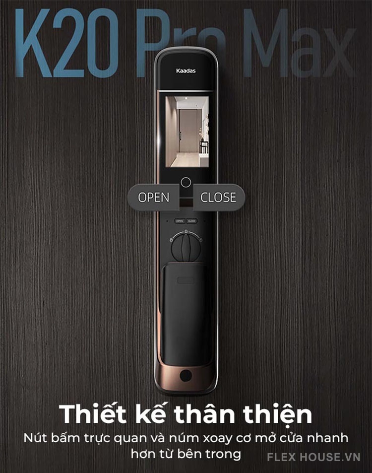 Khóa thông minh nhận diện khuôn mặt Kaadas K20 PRO MAX 7