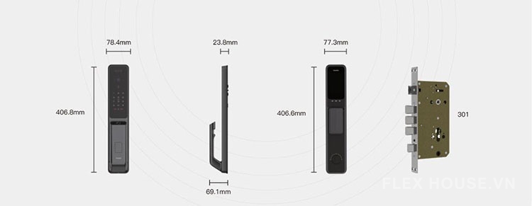 Khóa thông minh nhận diện khuôn mặt Kaadas Q9 FVP 6