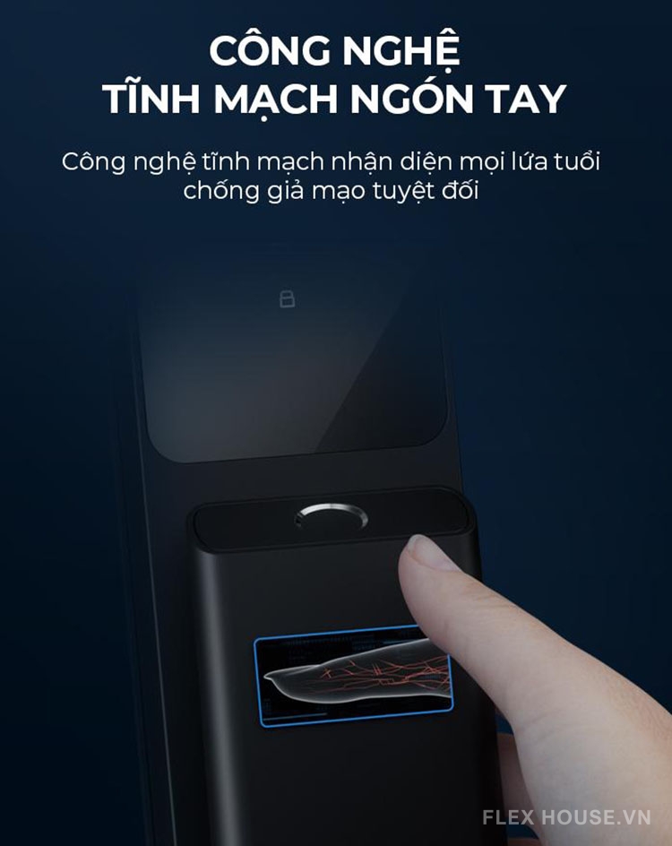 Khóa thông minh nhận diện khuôn mặt Kaadas Q9 FVP 18
