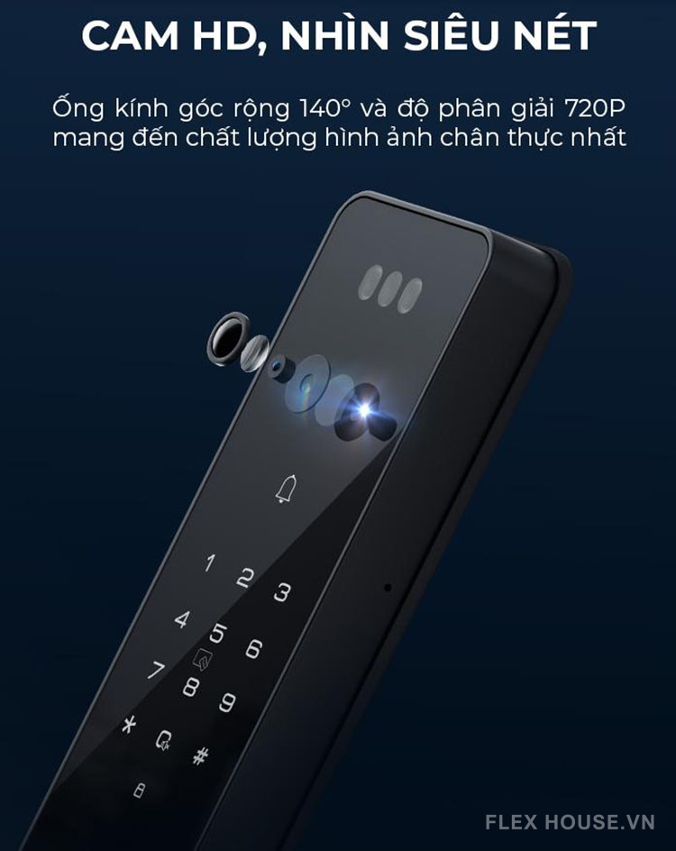 Khóa thông minh nhận diện khuôn mặt Kaadas Q9 FVP 19