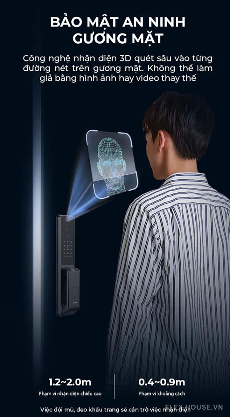 Khóa thông minh nhận diện khuôn mặt Kaadas Q9 FVP 20