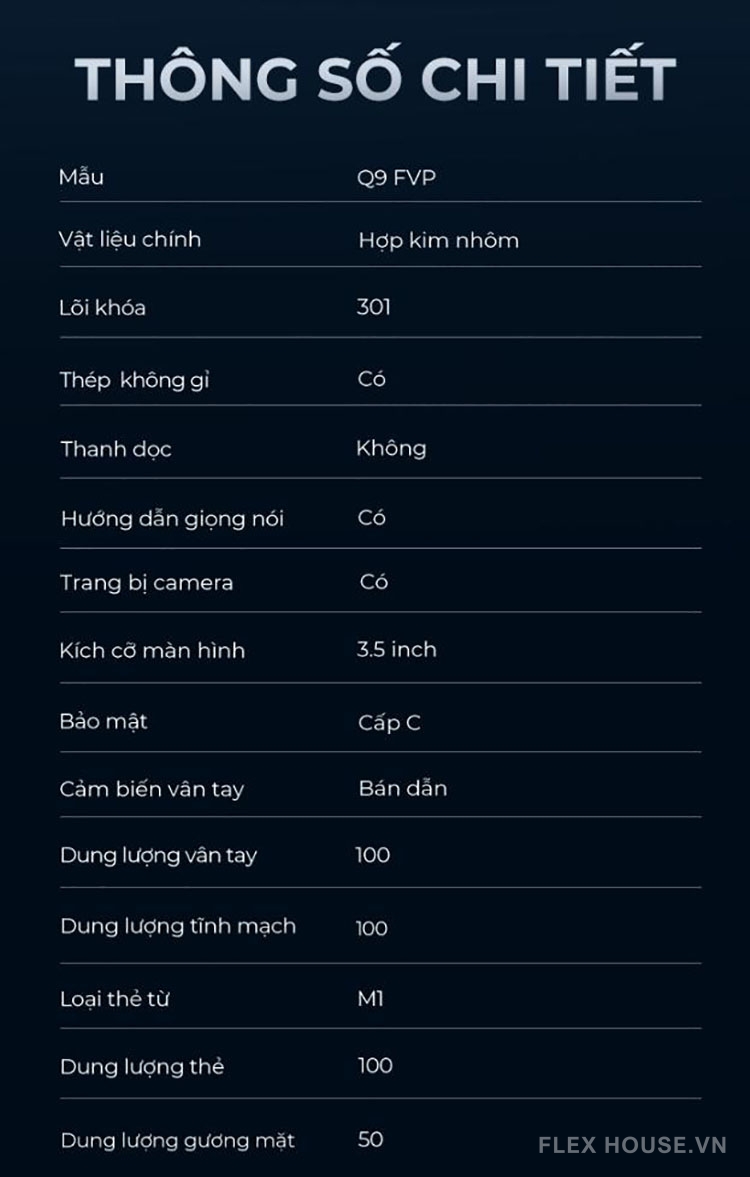 Khóa thông minh nhận diện khuôn mặt Kaadas Q9 FVP 23