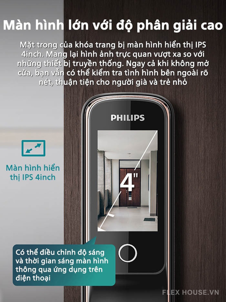 Khóa thông minh nhận diện khuôn mặt Philips DDL709-7HWS 15