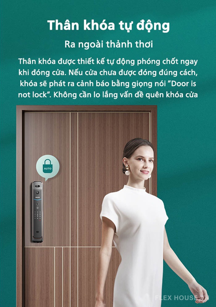 Khóa thông minh nhận diện khuôn mặt Philips DDL709-7HWS 16