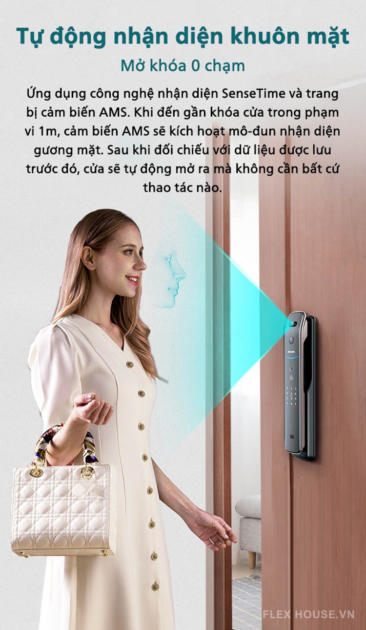 Khóa thông minh nhận diện khuôn mặt Philips DDL709-7HWS 11