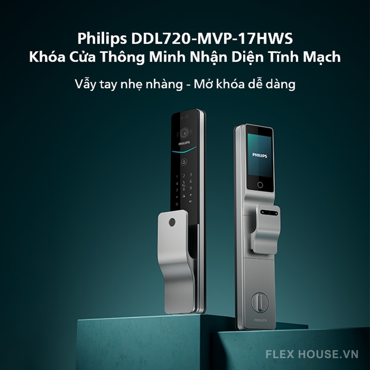 Khóa thông minh nhận diện khuôn mặt Philips DDL720-MVP 169