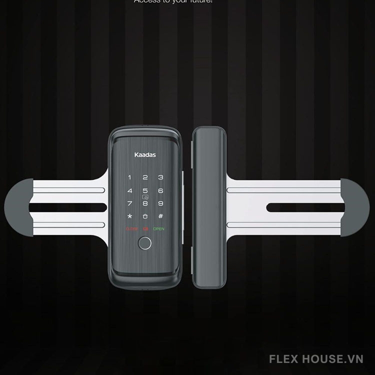 Khoá vân tay cửa kính kết nối Bluetooth Kaadas R8-5GL 11