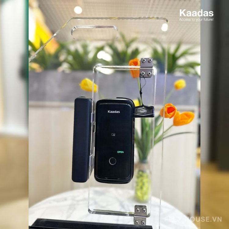 Khoá vân tay cửa kính kết nối Bluetooth Kaadas R8-5GL 15