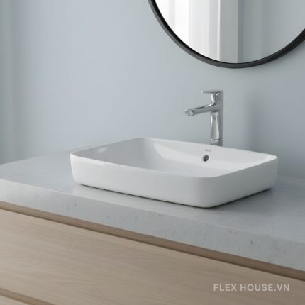 Lavabo dáng chữ nhật đặt bàn Inax AL-299V