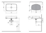 Lavabo dáng chữ nhật đặt bàn Inax AL-299V