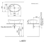 Lavabo dáng oval đặt bàn Inax AL-465V (2)