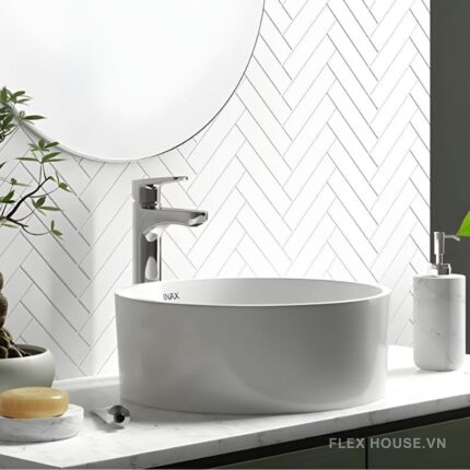 Lavabo đặt bàn có lỗ xả tràn Inax AL-295V