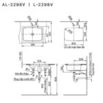 Lavabo rửa mặt âm bàn Inax AL-2298V